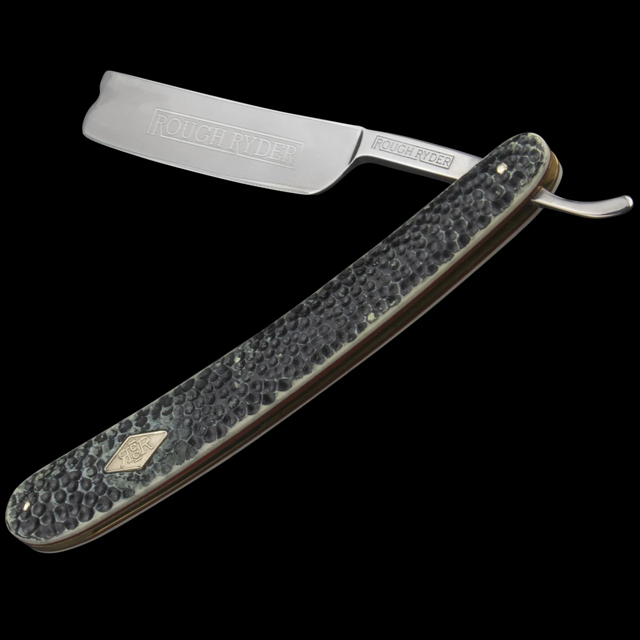 Rough Rider Straight Razor Buckshot Bone
