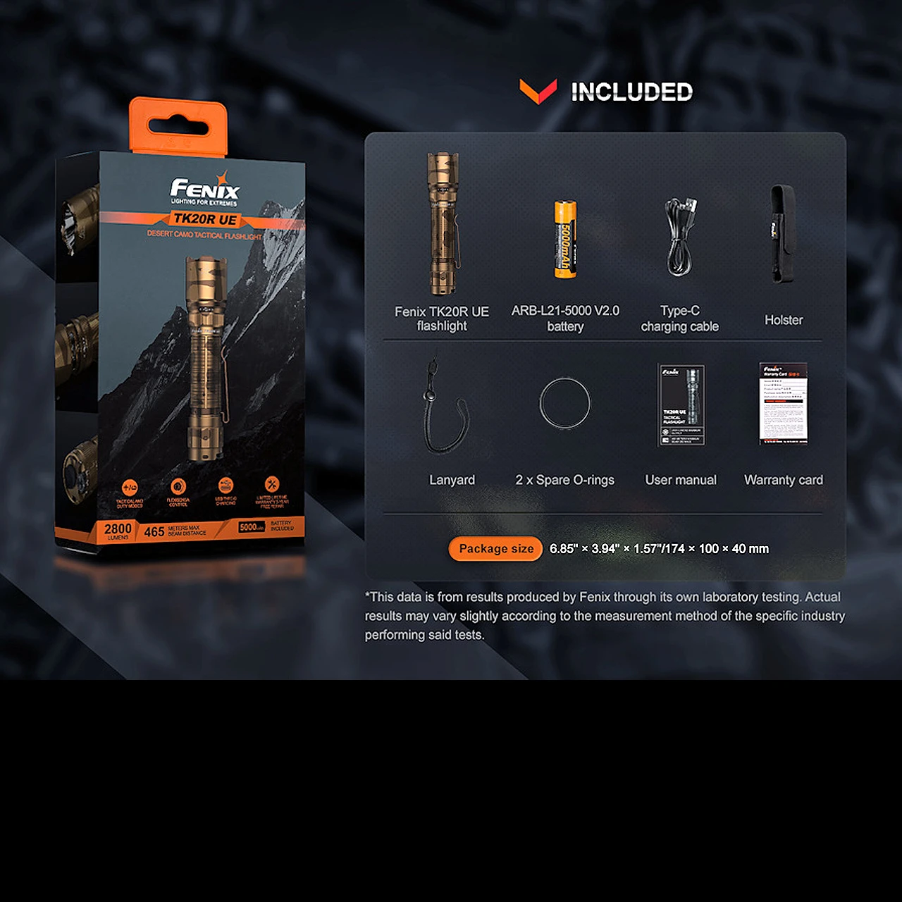 Fenix TK20R UE Tactical Flashlight - Image 17