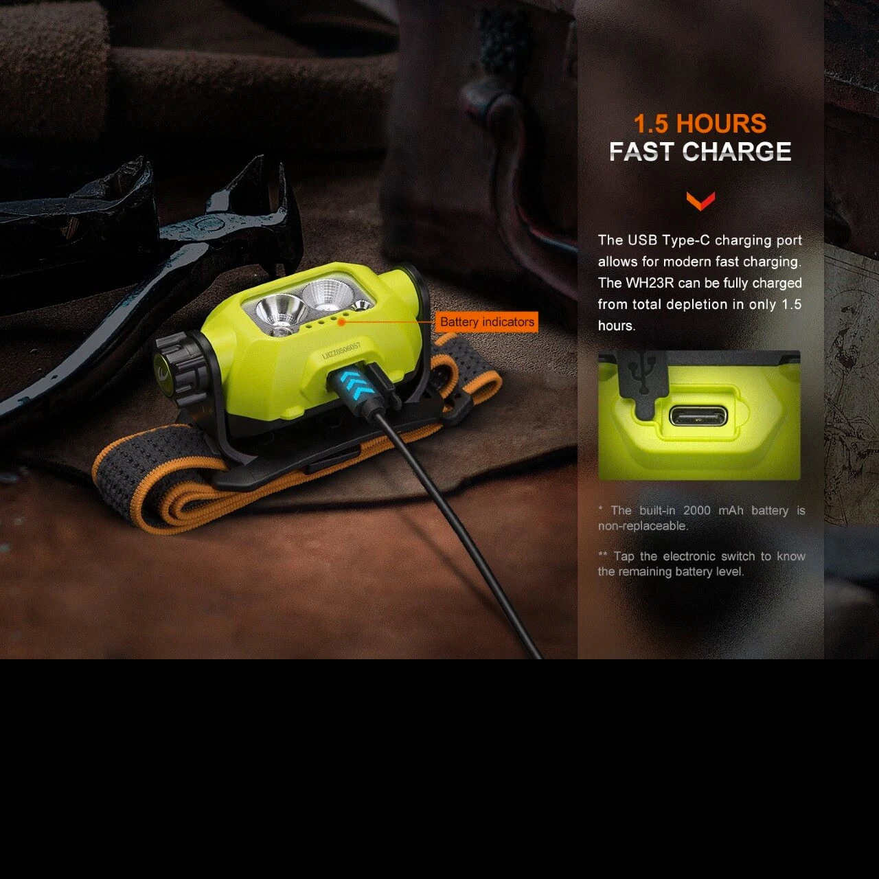 Fenix WH23R Rechargeable Gesture Sensing Headlamp - Image 4