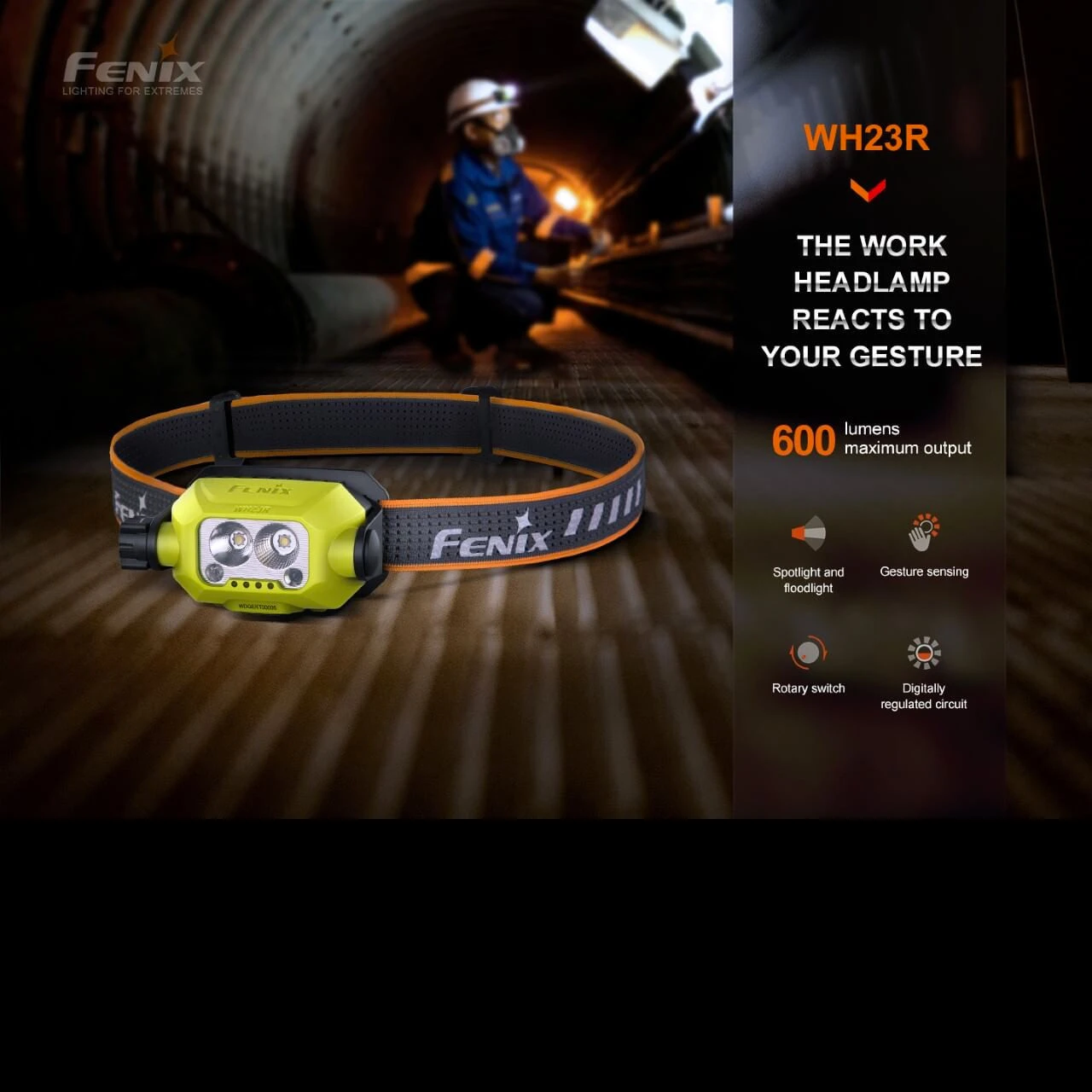 Fenix WH23R Rechargeable Gesture Sensing Headlamp - Image 12