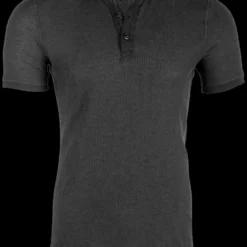 TAD Primer Cotton Henley Short Sleeve Black