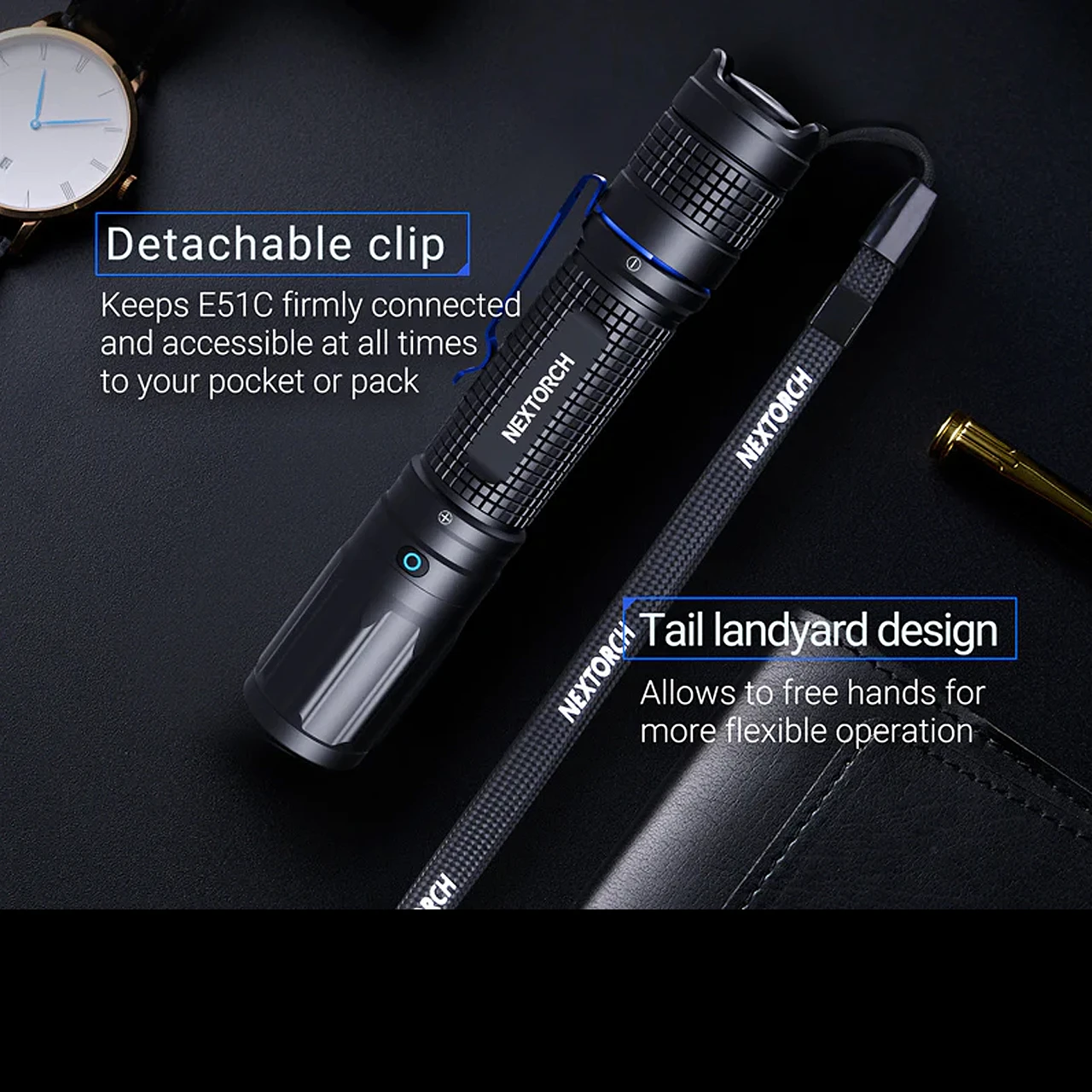 Nextorch E51C Rechargeable Pocket Flashlight - Image 4