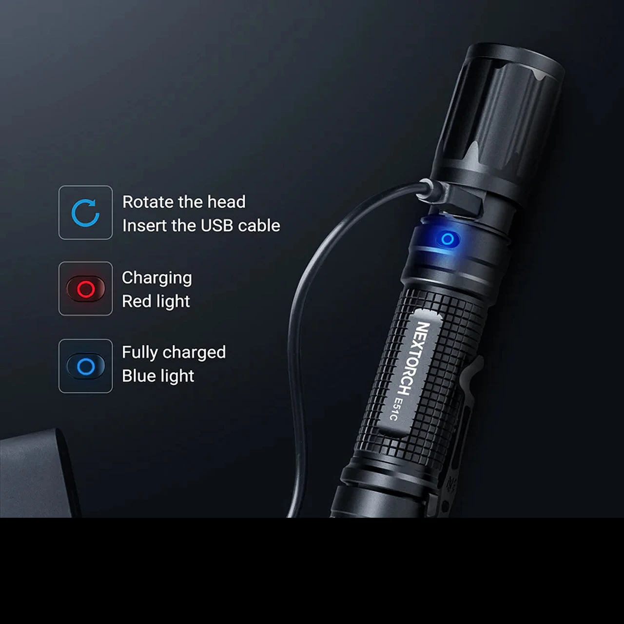 Nextorch E51C Rechargeable Pocket Flashlight - Image 3