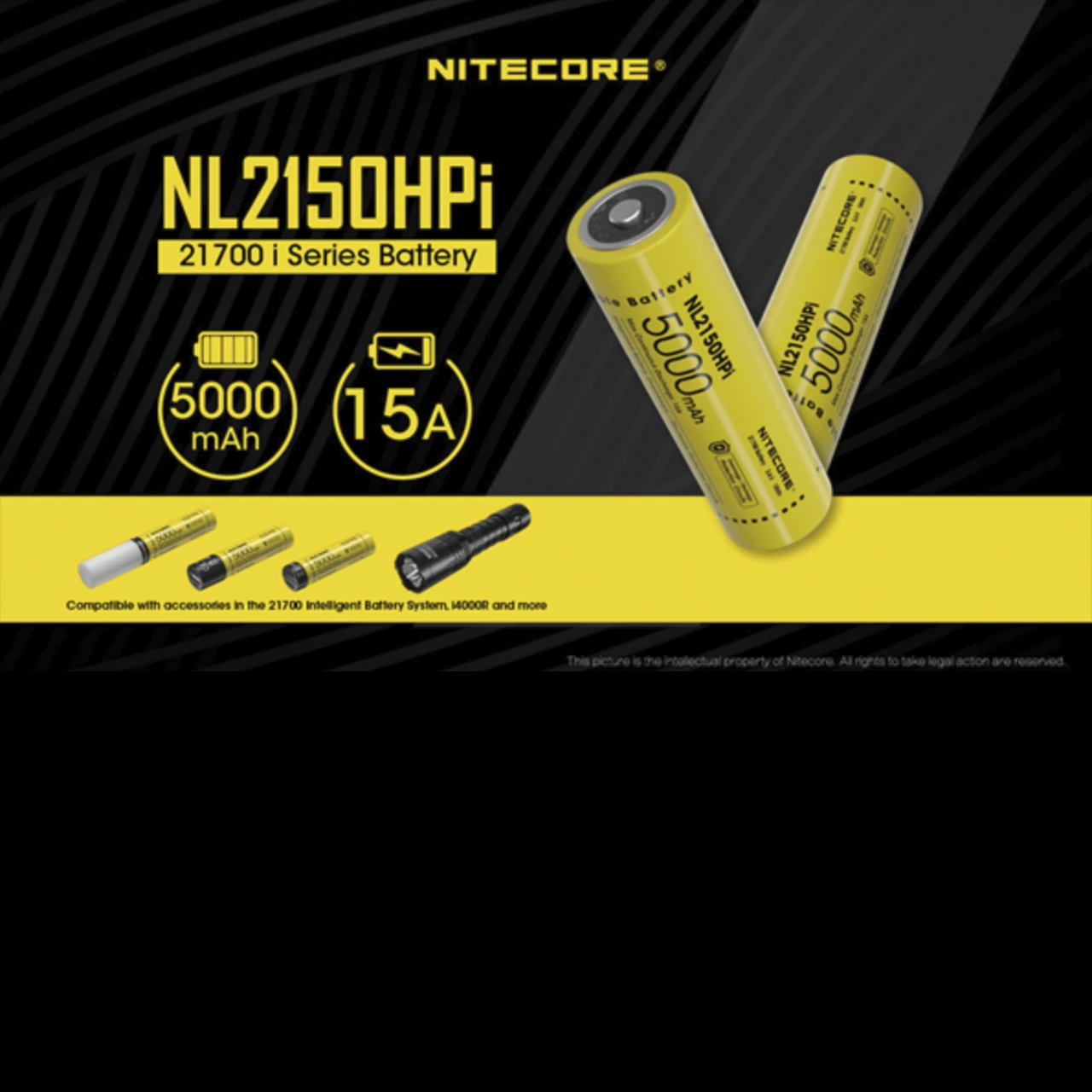 Nitecore 21700 Li-ion 15A Battery 5000mAh NL2150HPi - Image 2