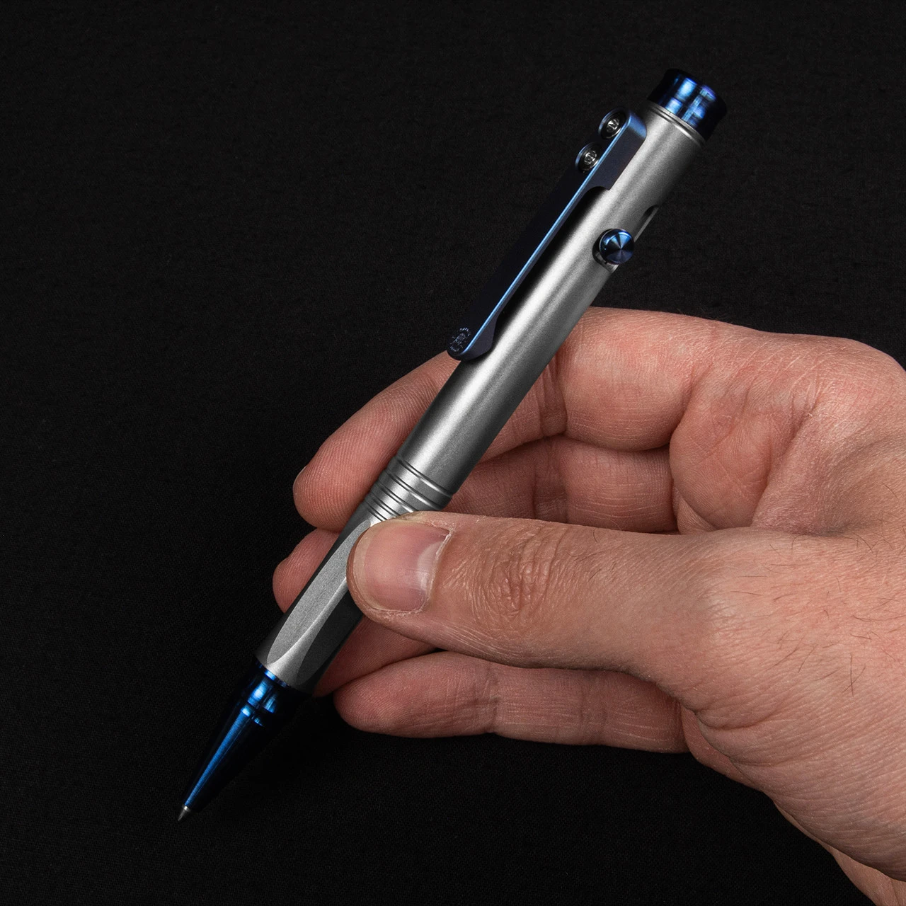 Spartan Blades "Grafi" Blue Titanium Pen - Image 6