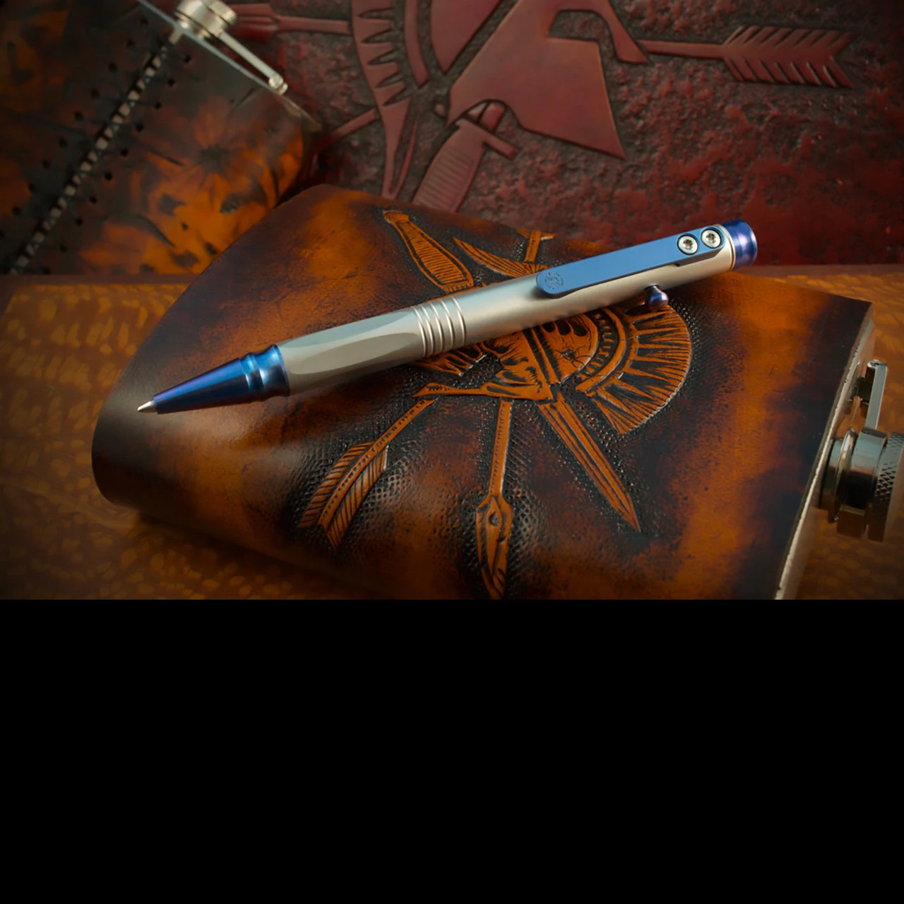 Spartan Blades "Grafi" Blue Titanium Pen - Image 5