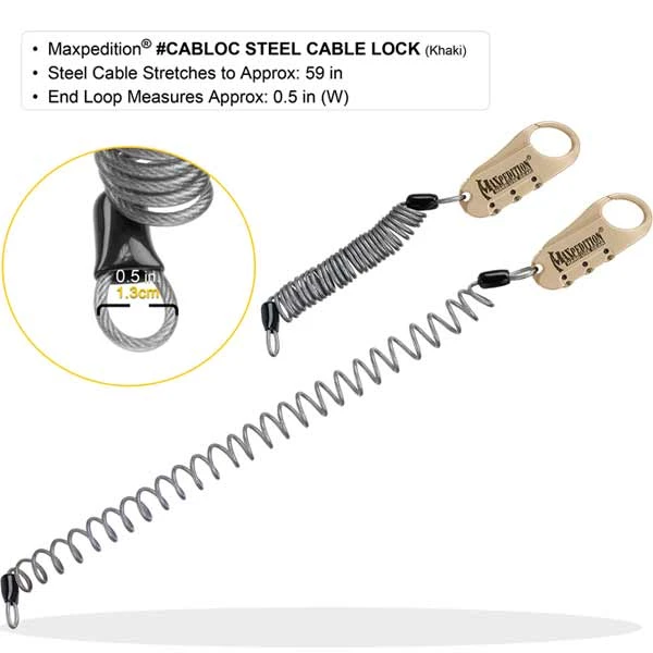 Maxpedition Steel Cable Lock - Image 5