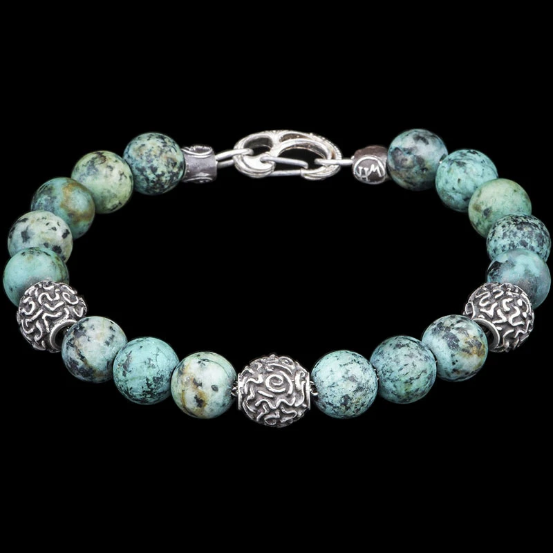 William Henry Verdigris BB16 Bead Bracelet - Image 2